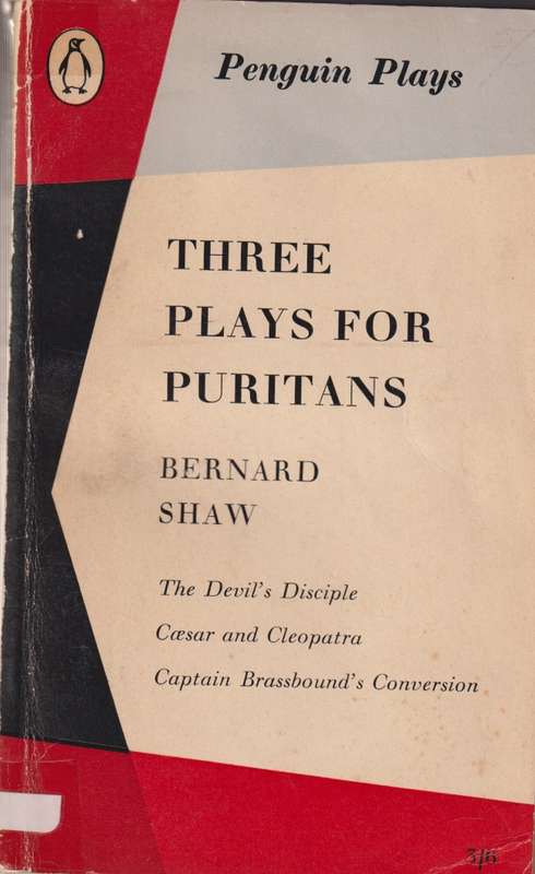 THREE PLAYS FOR PURITANS SECONDHAND - SHAW,B