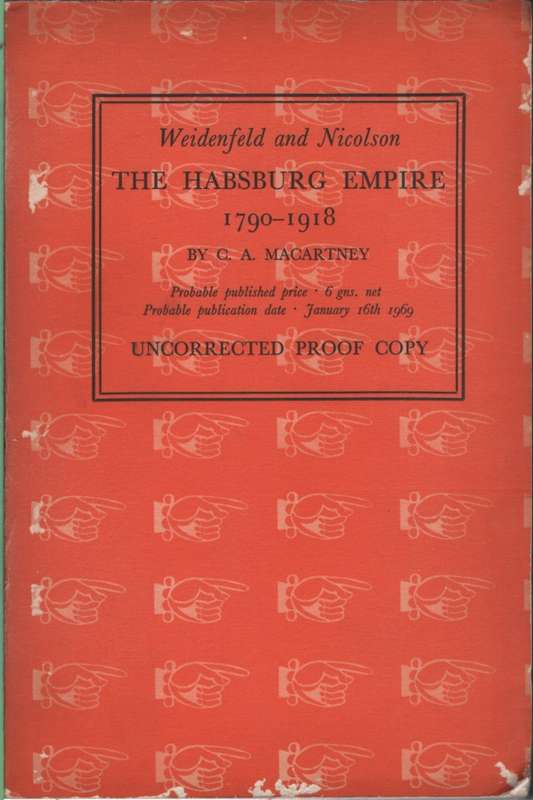 HABSBURG EMPIRE 1790 1918 PROOF COPY 2H - MACARTNEY,C