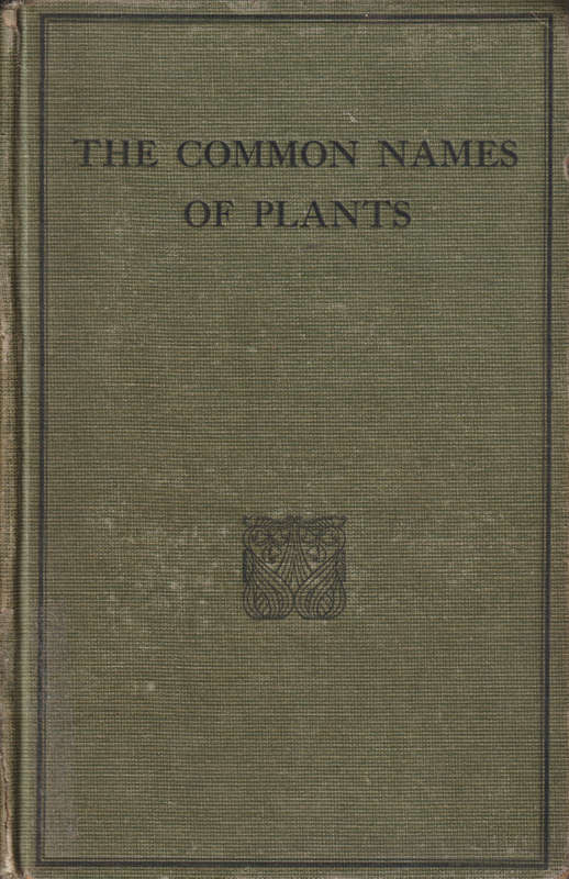 DICT OF COMMON NAMES OF PLANTS 2H EX LIB SECONDHAND - MARLOTH,R