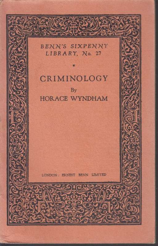 Criminology  SECONDHAND - Horace Wyndham