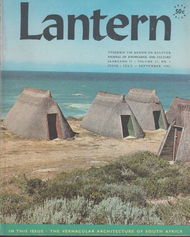 Lantern Volume 11 No1 July-September 1961 SECONDHAND - Lantern