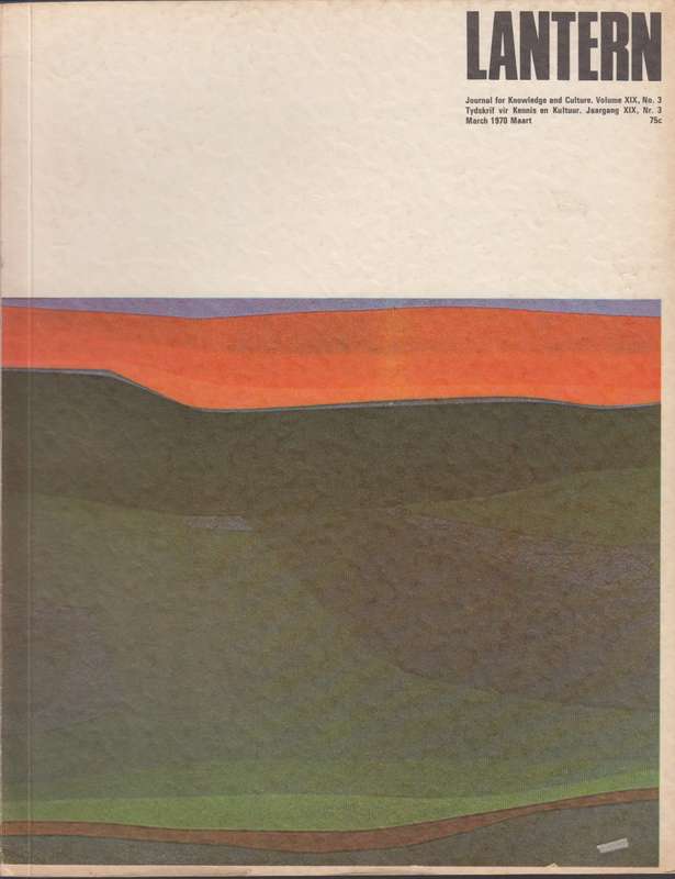Lantern volume XIX No 3 1970 March SECONDHAND - Lantern