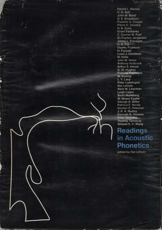 Readings in Acoustic Phonetics. Second-hand SECONDHAND - Ilse Lehiste (Ed)