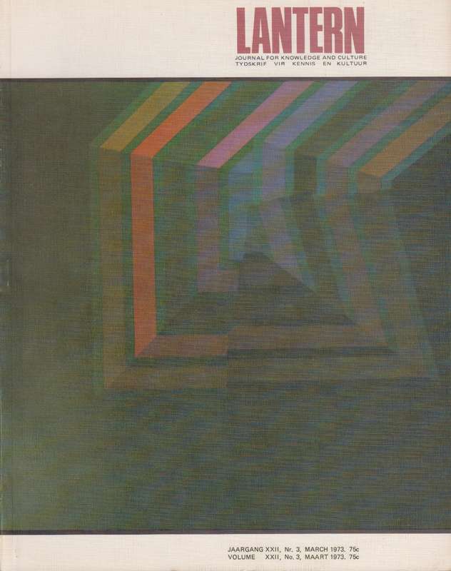 Lantern Volume XXII No3 march 1973 SECONDHAND - Lantern