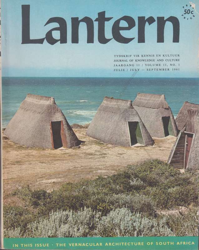 Lantern volume 11 no 1 september 1961 SECONDHAND - Vivian C