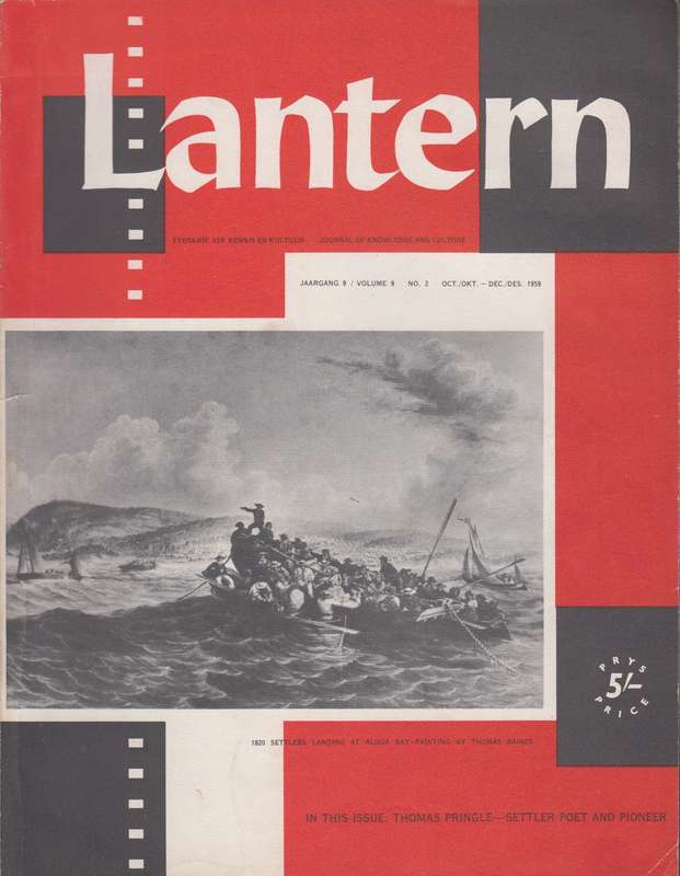 Lantern volume 9 no 2 Oct-Dec 1959 SECONDHAND - Lantern