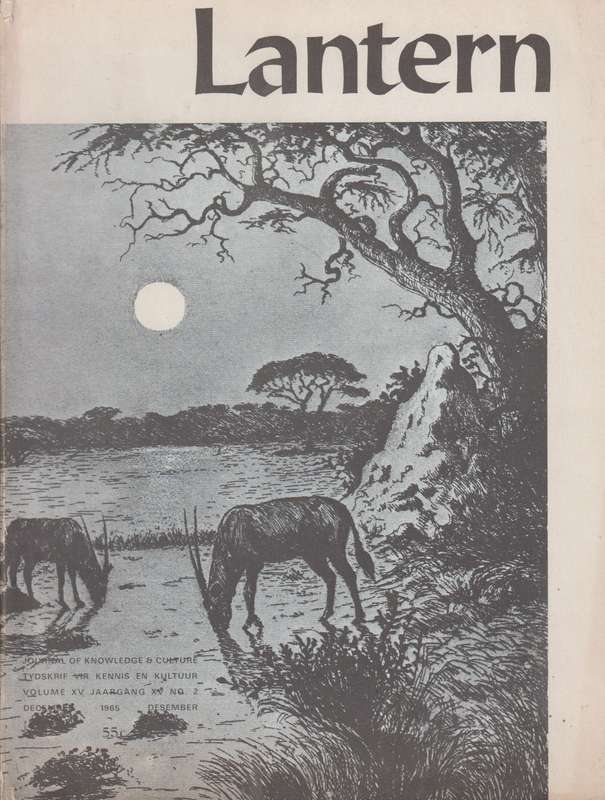 Lantern Volume XV No2 December 1956 SECONDHAND - Lantern