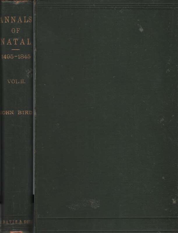 ANNALS OF NATAL VOL 2 ONLY HC NO DJ 2H SECONDHAND - BIRD,J