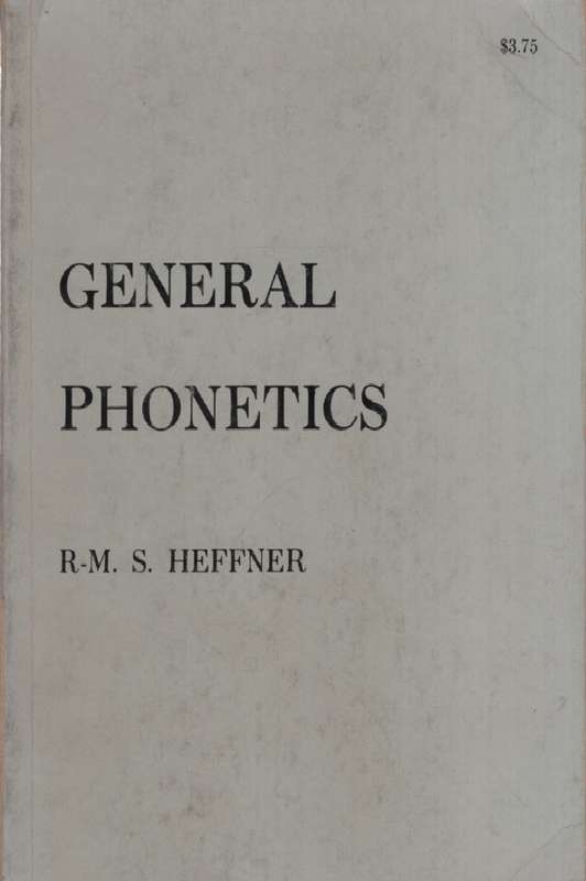 GENERAL PHNETICS SC 2H SECONDHAND - HEFFNER,R