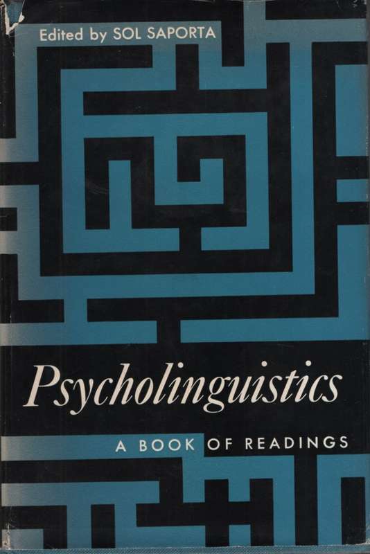 PSYCHOLINGUISTICS HC DJ 2H SECONDHAND - SAPORTA,S