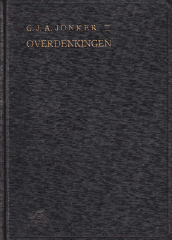 Overdenkingen SECONDHAND - G J A Jonker