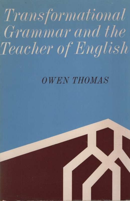TRANSFORMATIONAL GRAMMAR ENG TEACHER 2H SECONDHAND - THOMAS,O