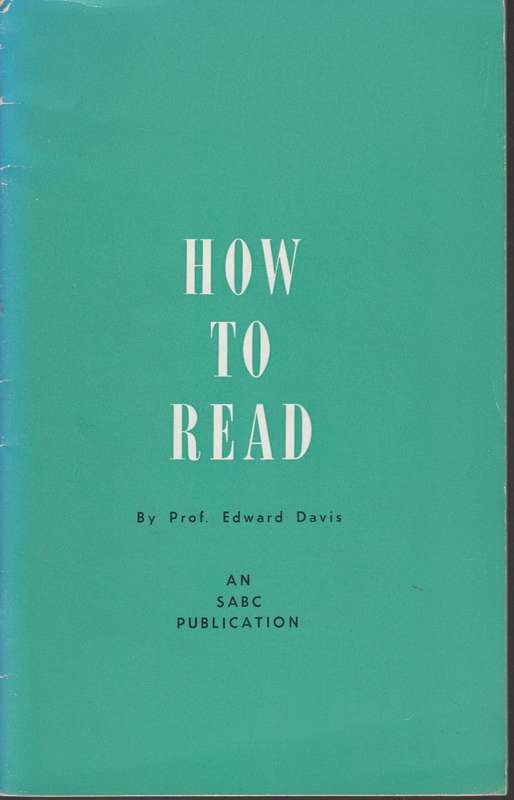 How to read  SECONDHAND - Edward Davis