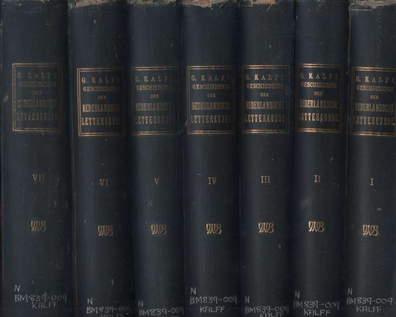 GESCHIEDENIS NEDERL LETTERKUNDE 7 DELE SECONDHAND - KALFF,G