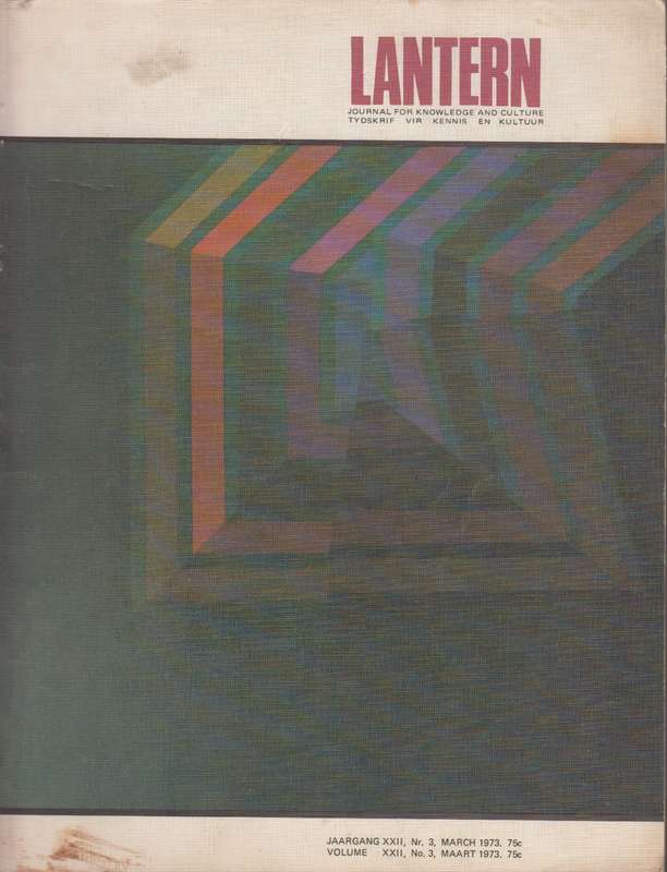 Lantern Volume XXII No 3 march 1973 SECONDHAND - Lantern