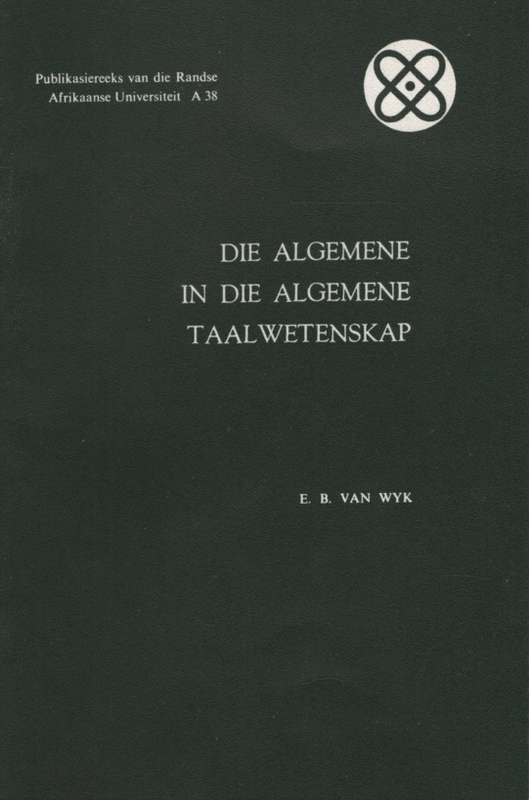 ALGEMENE IN ALGEMENE TAALWETENSKAP 2H SECONDHAND - VANWYK,E