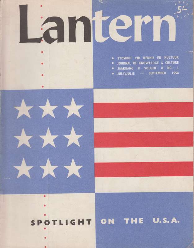 Lantern Volume 8 No 1 July-September 1958 SECONDHAND - Lantern