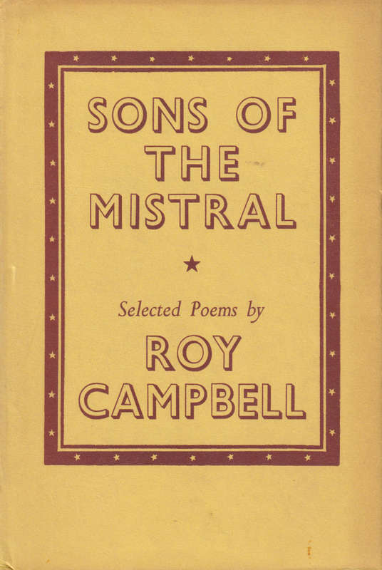 Sons of the Mistral Select Poems, Second-hand SECONDHAND - Roy Campbell