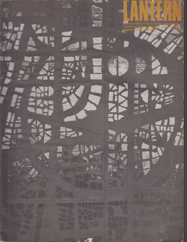 Lantern Volume Xvii No 1 September 1967 SECONDHAND - Lantern