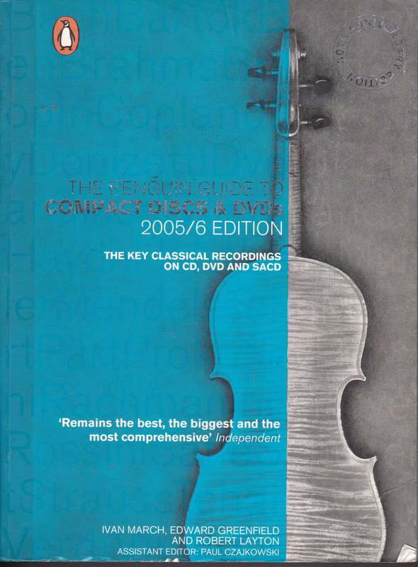PENGUIN GUIDE TO CDS & DVDS CLASSICAL RECORD SECONDHAND - MARCH-GREENFIELD