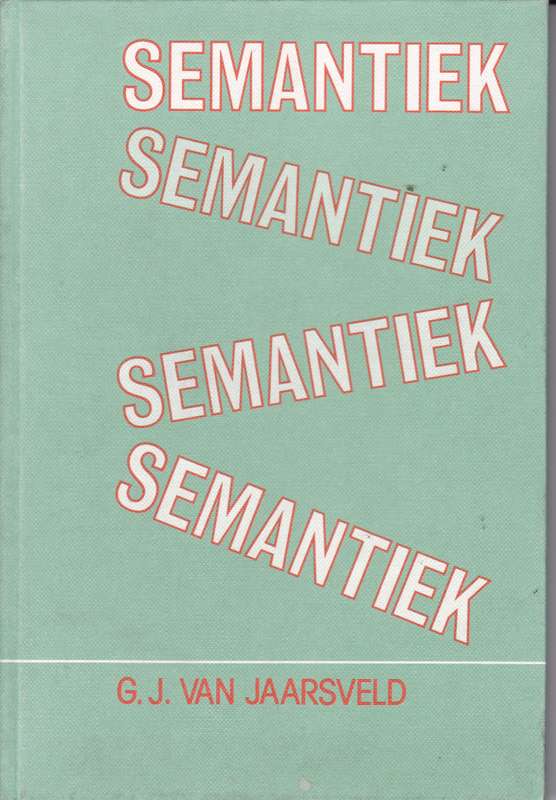 SEMANTIEK SECONDHAND - VANJAARSVELD,G