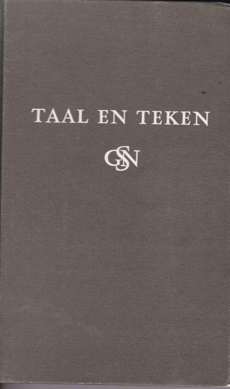 TAAL EN TEKEN SECONDHAND - BOTHA,TJR