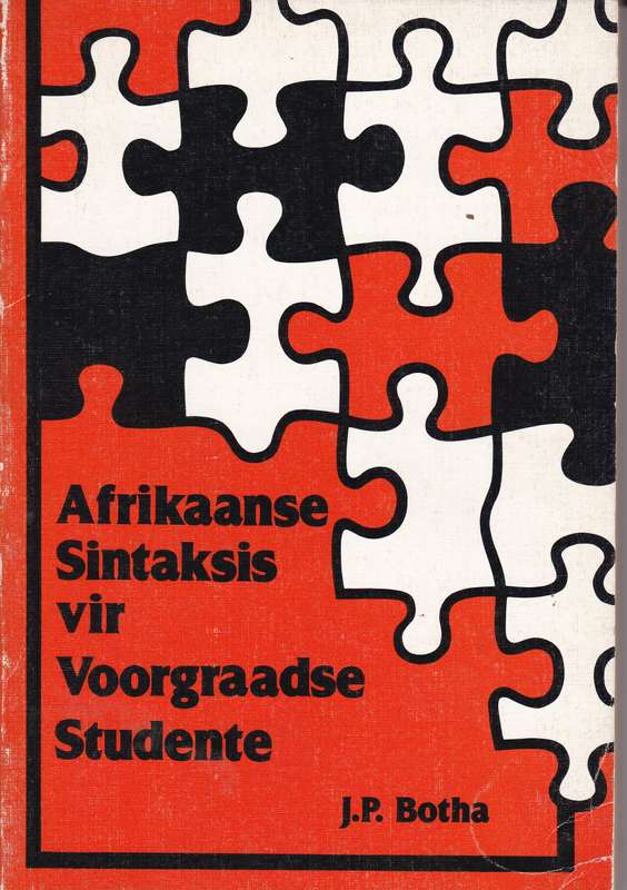 AFRIKAANSE SINTAKSIS VIR VOORGRAADSE STU SECONDHAND - BOTHA