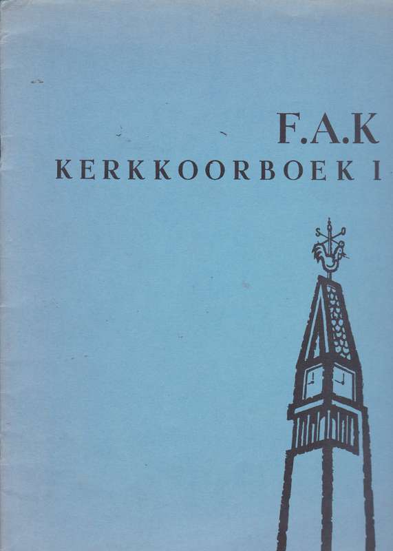 FAK KERKKOORBOEK 1 SECONDHAND - X