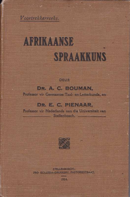 AFRIKAANSE SPRAAKKUNS SECONDHAND - BOUMAN,AC