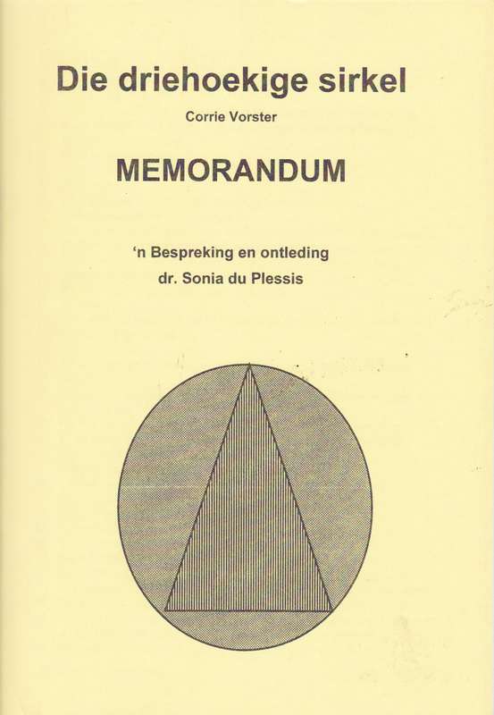 DRIEHOEKIGE SIRKEL MEMO - DUPLESSIS,S