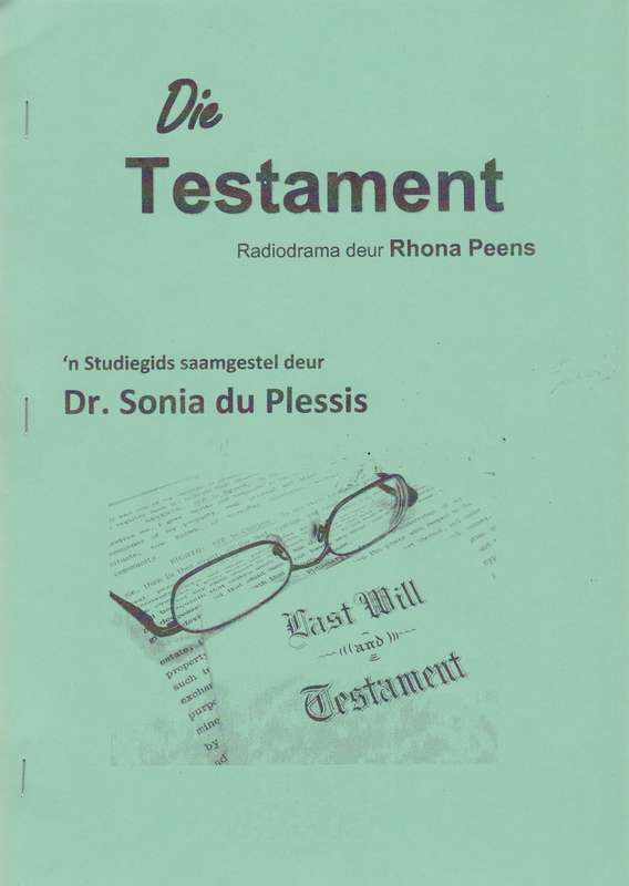 TESTAMENT GR 10 HT RADIODRAMA SG - DUPLESSIS,S