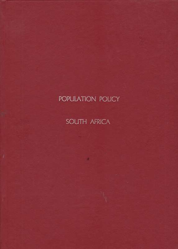 GREEN PAPER POPULATION POLICY FOR SA - MINISTRYWELFARE