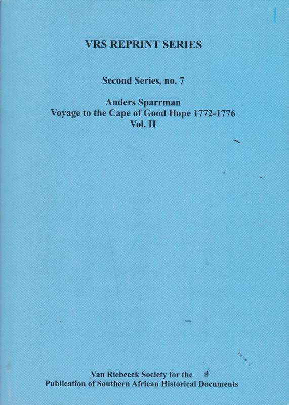VRS207 SPARRMAN VOYAGE CAPE OF GOOD HOPE - VRS207-BLUE