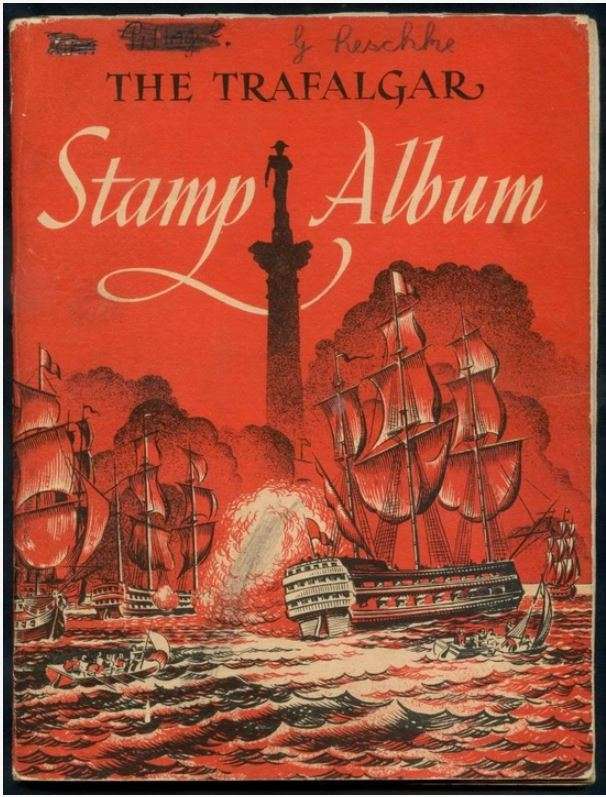 TRAFALGAR STAMP ALBUM SECONDHAND - PRANGNELL,WA