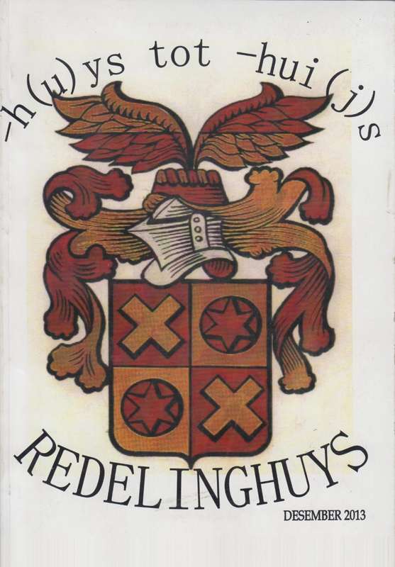 Redelinghuys: -h(u)ys tot -hui(j)s - Redelinghuys, Adriaan