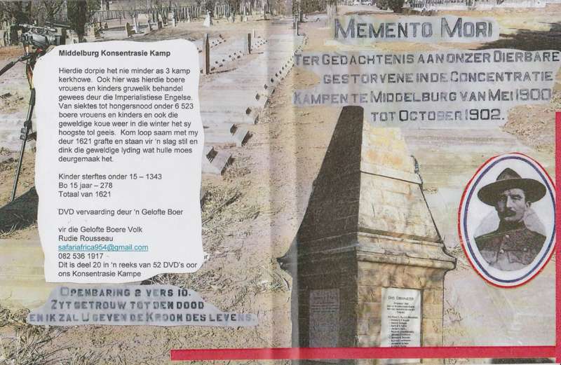 Middelburg Konsentrasiekamp. DVD - Rousseau, Rudie