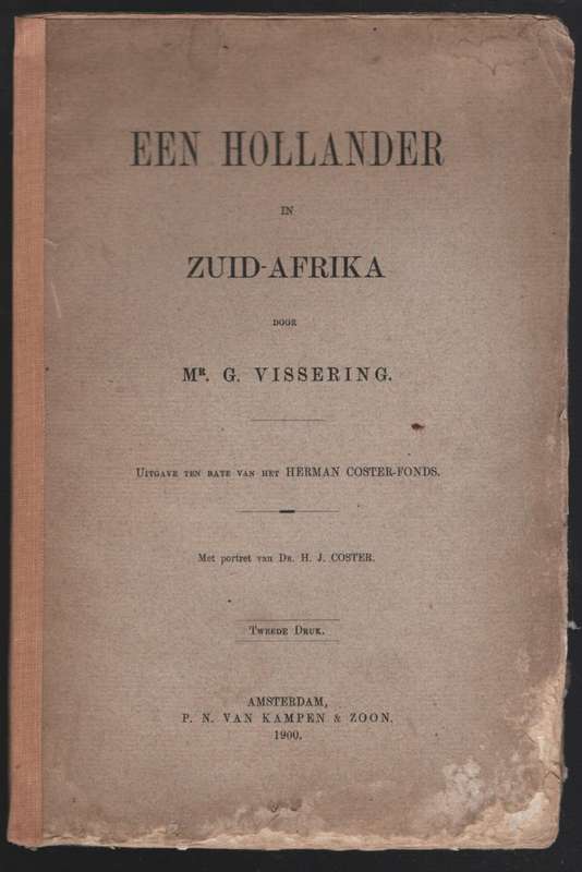 Hollander In Zuid Afrika - Vissering, G