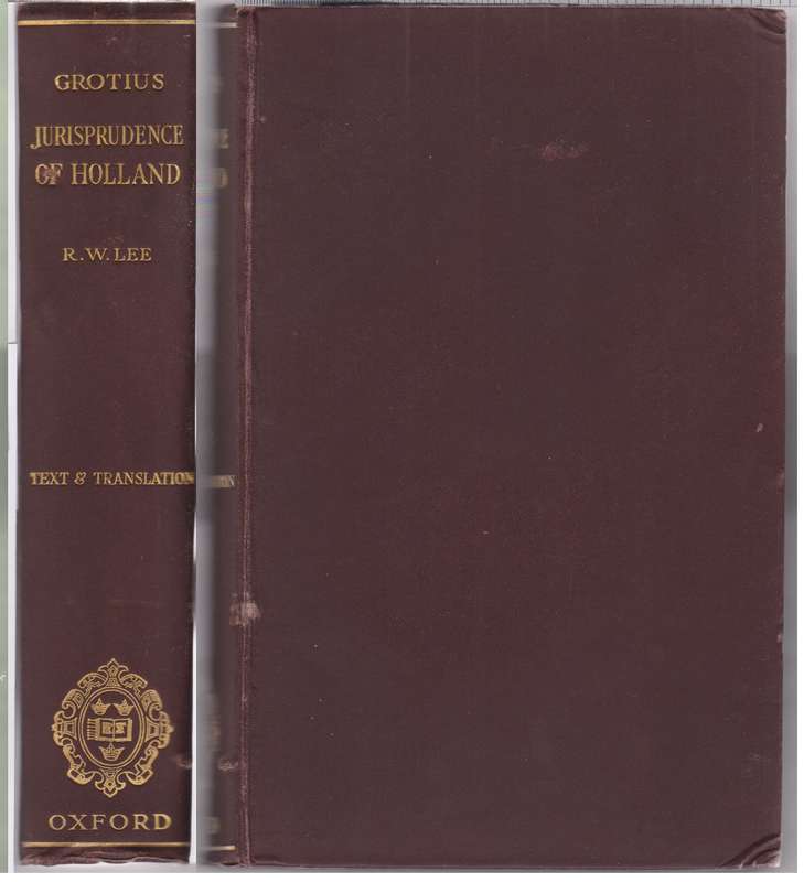 JURISPRUDENCE OF HOLLAND - GROTIUS,H