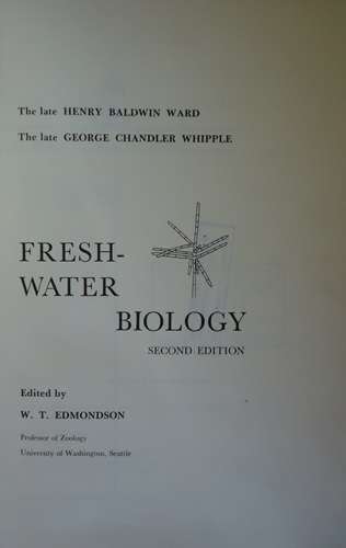 FRESH WATER BIOLOGY - EDMONDSON,W