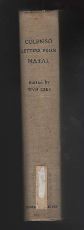 Colenso Letters From Natal - Rees, Wyn
