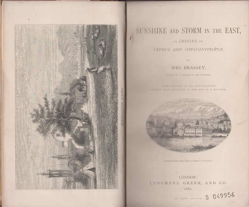 Sunshine and Storm in the East, or Cruises to Cypris and Constantino - Brassey, Mrs