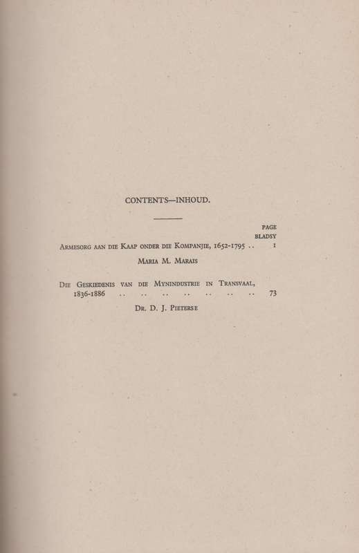 Argief-Jaarboek vir Suid-Afrikaanse Geskiedenis 1943 / Archives Year - Marais, Maria M.; Pieterse,