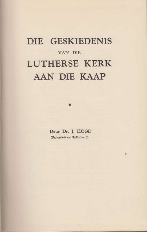 Argief-Jaarboek vir Suid-Afrikaanse Geskiedenis 1938 Deel 2 / Archiv - Hoge, J.