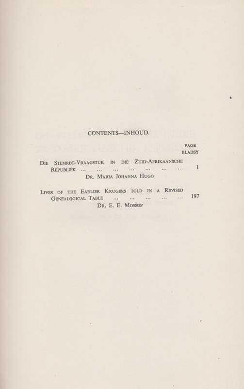 Argief-Jaarboek vir Suid-Afrikaanse Geskiedenis 1947 / Archives Year - Hugo, Maria Johanna; Mossop,