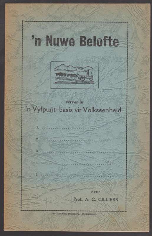 n Nuwe Belofte - Celliers, A. C.