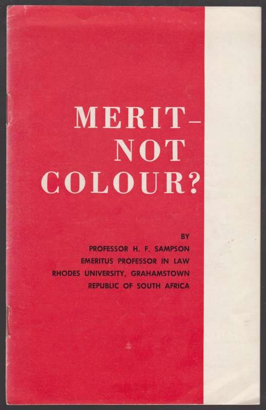 Metrit - not Colour? - Sampson, H. F.