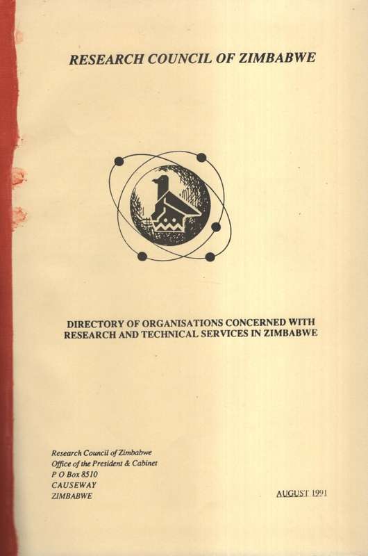 Directory of Organisations Concerned with Research and Technical Ser - Research Council of Zimbabwe