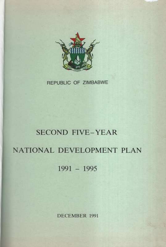 Republic of Zimbabwe : Second Five-year National Development Plan, 1 - Anon