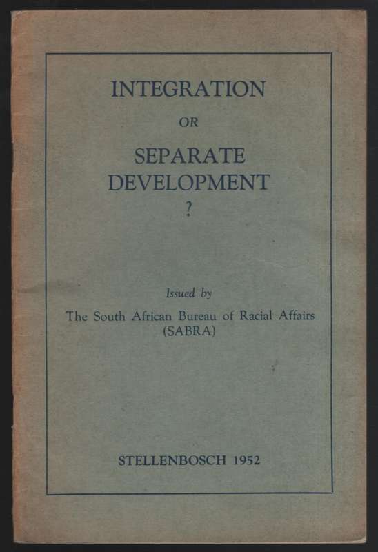 Integration or Separate Development? - Anon