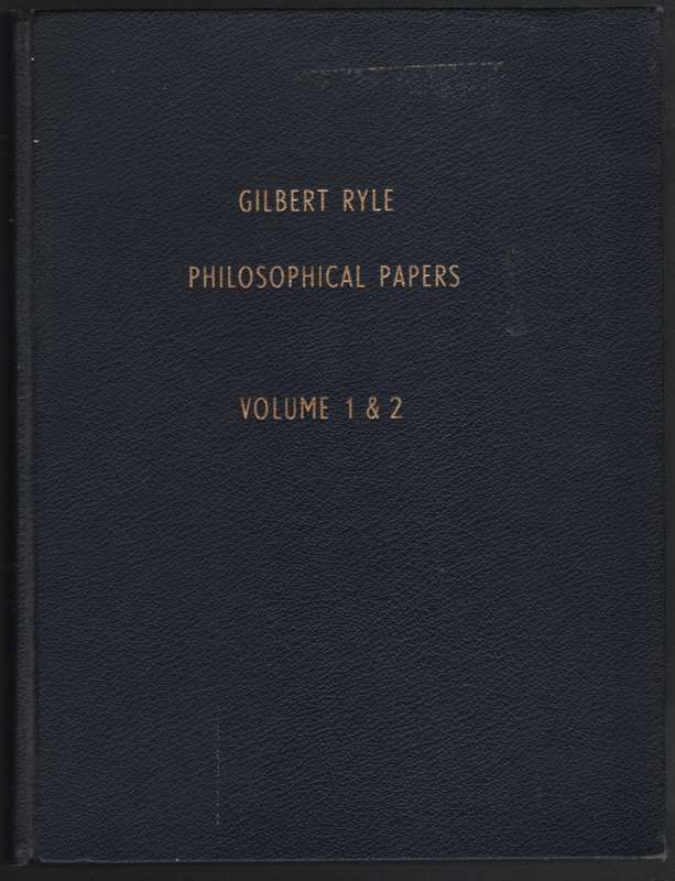 Philosophical Papers 1929-1959. Volume 1 & 2 - Ryle, Gilbert